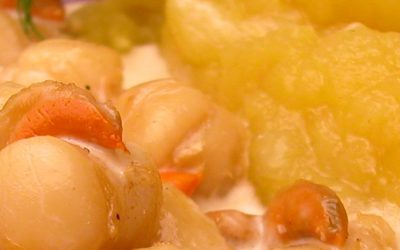 Pommes Tentation® au noix de Saint Jacques et curry